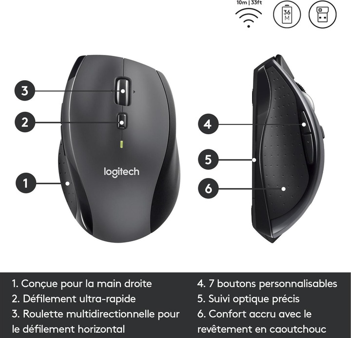 Actual product image Logitech Marathon M705 (Wireless)