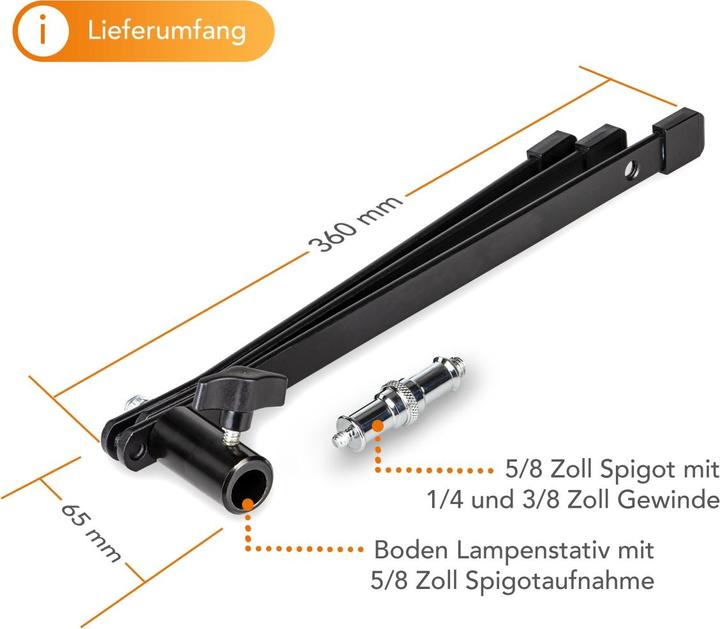 Produktbild Walimex Lampenbodenstativ (15 cm, 15 kg)