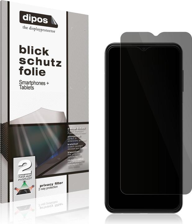 Produktbild Dipos Blickschutzfolie 2-Way Anti-Shock (2 Stk., Samsung Galaxy F13)