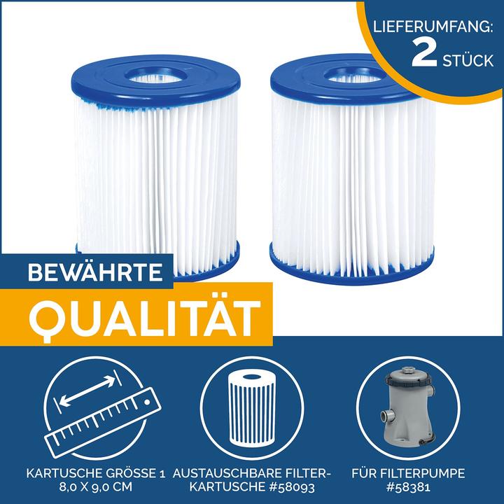 Actual product image Bestway filter cartridge