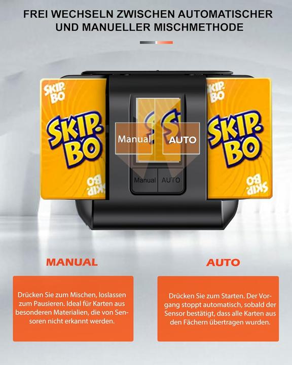 Actual product image Oblitzon Automatischer Kartenmischer für 1-2 Decks
