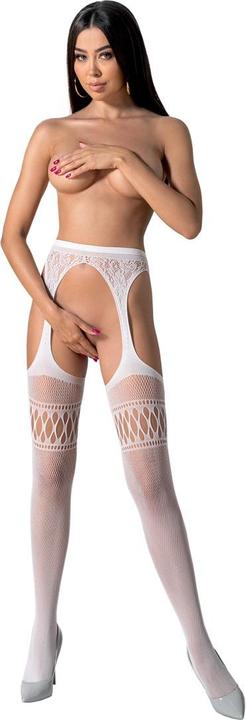 Produktbild Passion S026 Medias Con Liguero Blanco Talla Unica (One Size, Einzelpack)