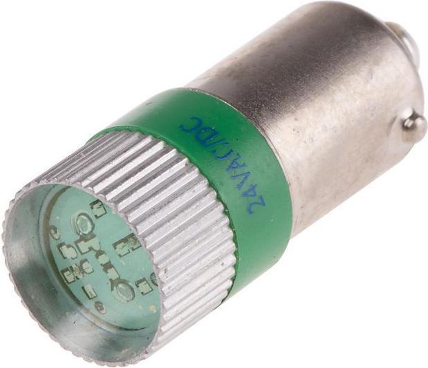 Image du produit RS PRO LED multi-puces 24VAC/DC vert T10x21 (BA9s, 1.06 lm, 1 x)