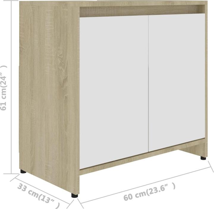Produktbild vidaXL Badezimmerschrank (60 x 33 x 61 cm)