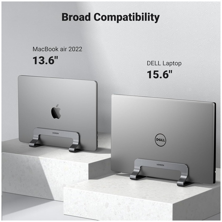 Produktbild Ugreen 45622 Stand Vertical Laptop Holder Gray