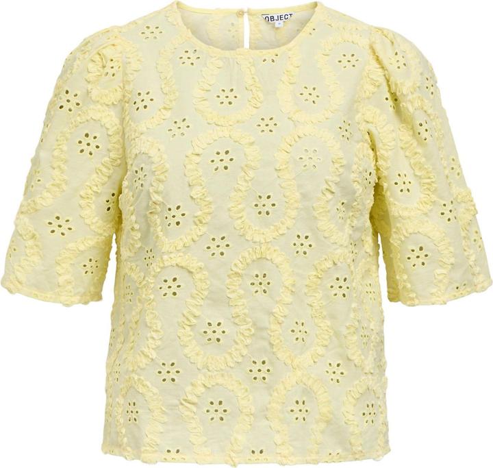 Produktbild Object Besticktes Oberteil mit Puffärmeln (40)