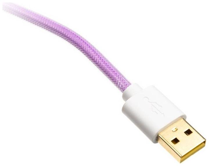 Produktbild Ducky Premicord Azure Coiled Cable, USB Typ C auf Typ A - 1,8m (1.80 m, USB 2.0)