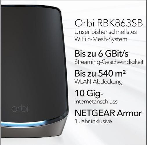 Produktbild Netgear Orbi RBK863SB Mesh-System