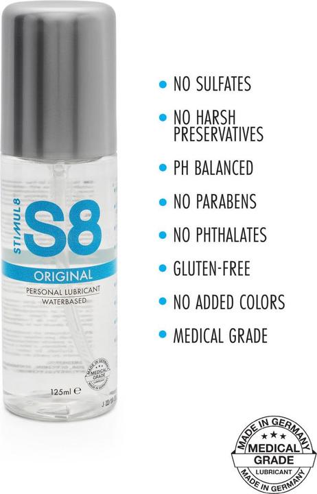 Productafbeelding Stimul8 S8 Glijmiddel op waterbasis 125ml (125 ml)