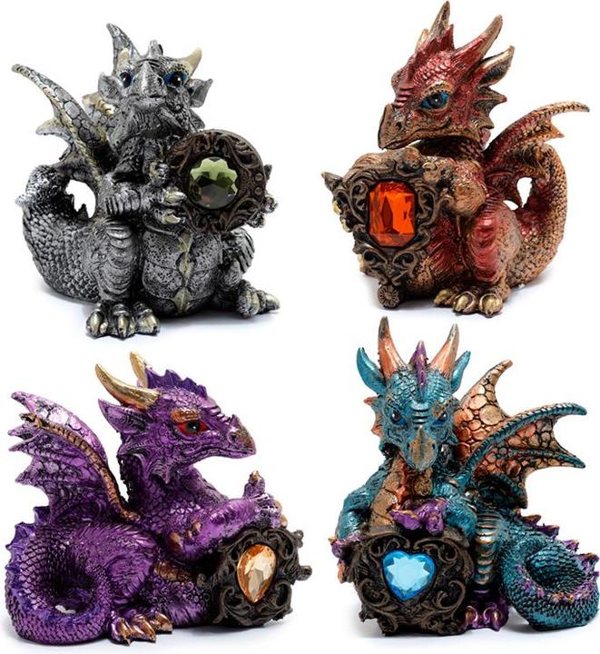 Puckator Elements Dragon Protecteur de pierres précieuses