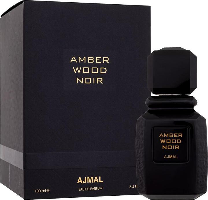 Actual product image Ajmal Amber Wood Noir by Eau de Parfum Spray (Unisex) 100 ml (Eau de parfum, 100 ml)
