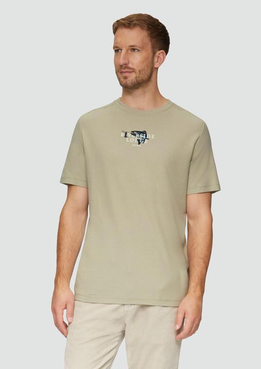 Produktbild S.Oliver T-Shirt T-Shirt mit Stickerei aus Waffeljersey (XL)