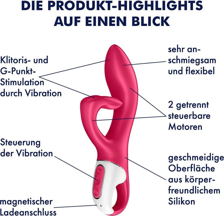 Produktbild Satisfyer Embrace Me Rabbit Vibrator - Berry