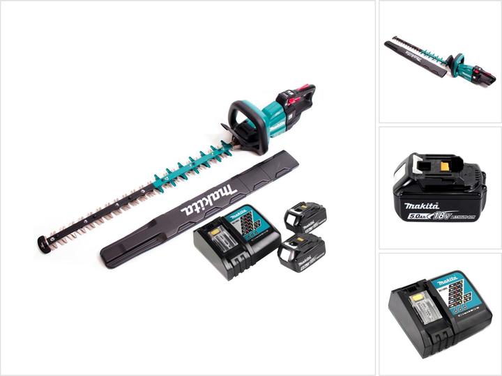 Produktbild Makita DUH 751 RT Akku Heckenschere 18V 75 cm Brushless + 2x Akku 5,0Ah + Ladegerät (Akkubetrieb)
