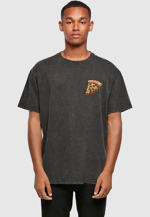 Produktbild Merchcode Pizza Comic Acid Washed Oversized Tee - 112823 (S)