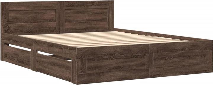 Actual product image VidaXL Bed frame with headboard (160 x 200 cm)