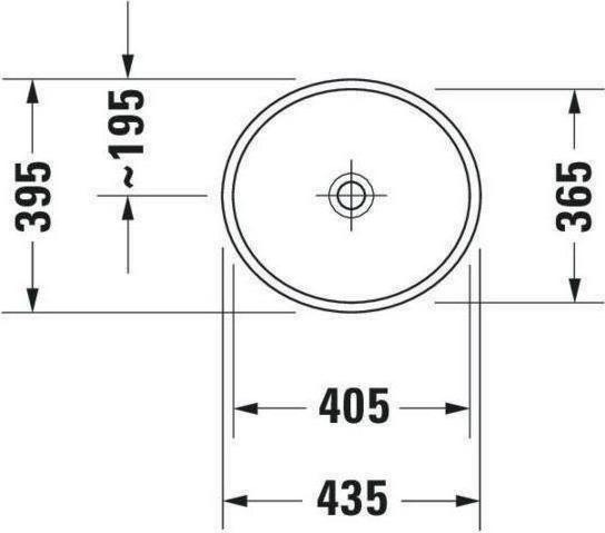 Produktbild Duravit Aufsatzbecken STARCK 2 o ÜL HLB 440x400mm geschli o HL weiss WG (395 mm, 435 mm)