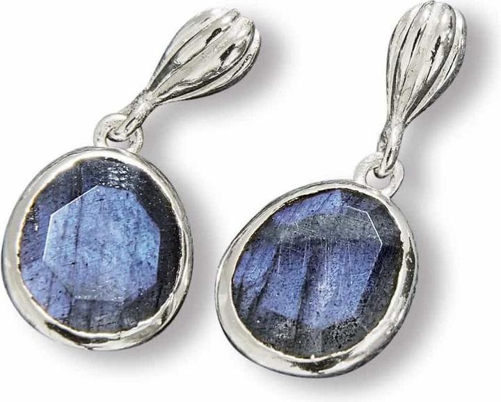 Image du produit Loberon Boucles d'oreilles Chantoux bleu/argent (Argent massif de 925, Labradorite)