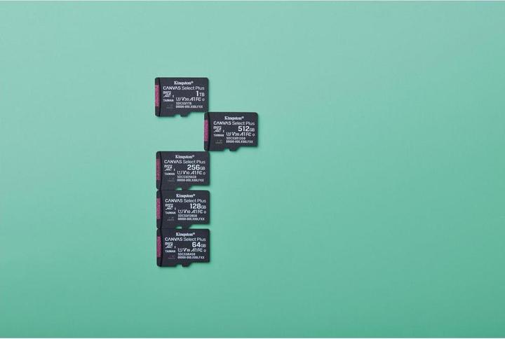 Immagine prodotto Kingston Canvas Select Plus (256 GB, microSDXC, U1, UHS-I)