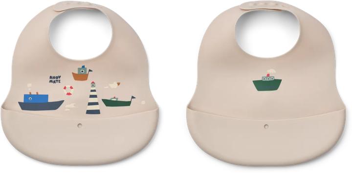 Produktbild Liewood Lätzchen Bib Ember 2er Set Sailing Sandy