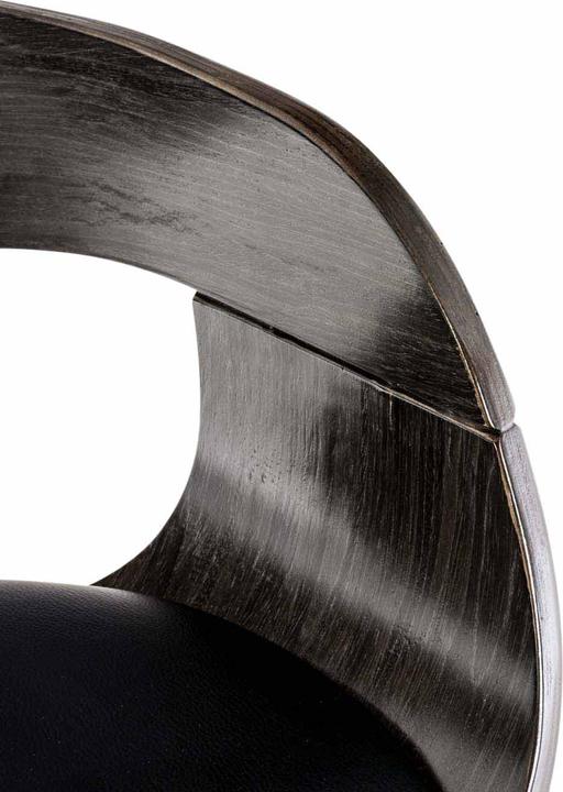 Actual product image CLP Kingston bar stool, black/grey