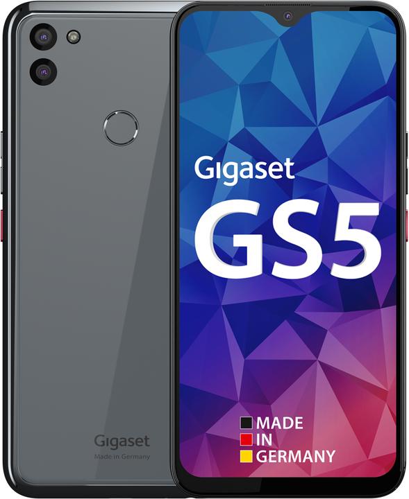 Produktbild Gigaset GS5 (128 GB, Dark Titanium Grey, 6.30", Dual SIM + SD, 48 Mpx, 4G)