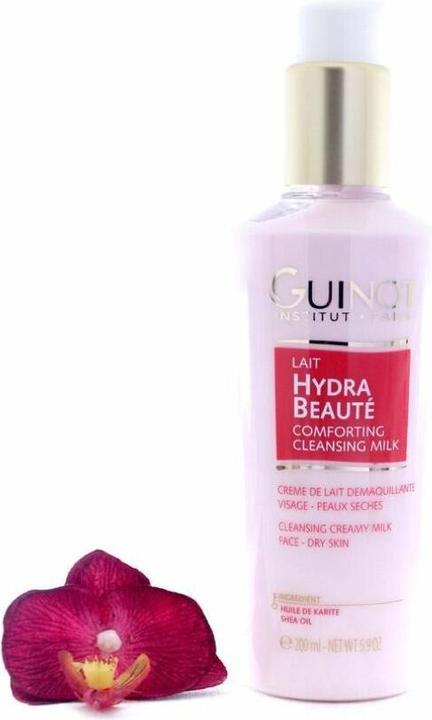 Image du produit Guinot Lait Hydra Confort Lait Nettoyant Confort à l'huile de karité 200ml (Lingettes nettoyantes pour le visage, 200 ml)
