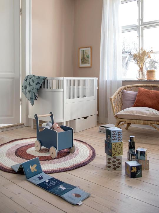 Actual product image Sebra Crochet rug Nightfall Dreamy Rose (120 x 120 cm)