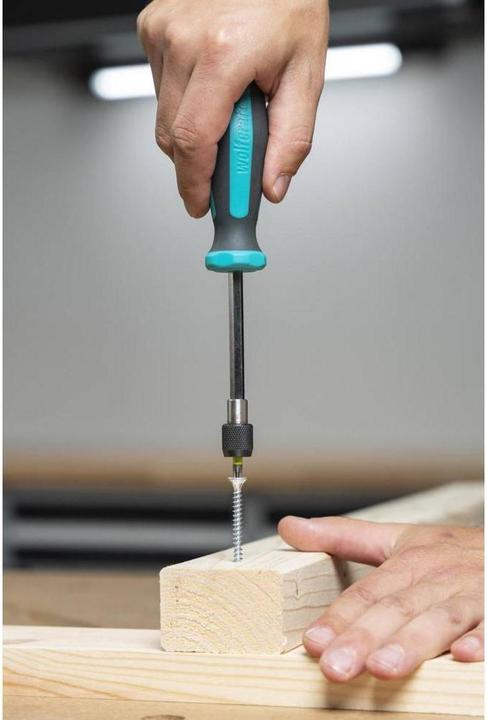 Produktbild wolfcraft 1 Handschraubendreher mit Bitaufn. 197mm (Innensechskant)