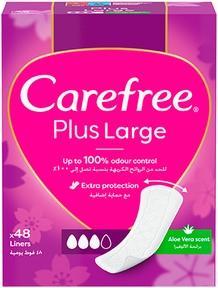 Actual product image Carefree Plus Large Panty Liners Aloe 48Pcs. (48 x)