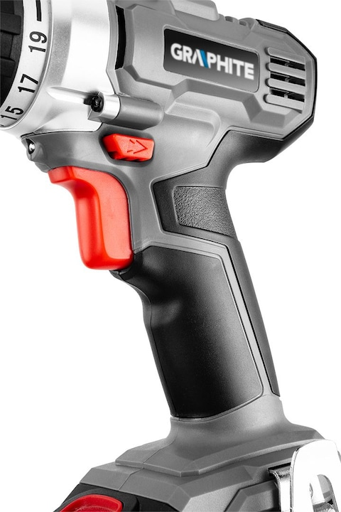 Image du produit Graphite Perceuse sans fil Energy + 18V, poignée amovible 10 mm, plus adaptateur angulaire et adaptateur (Fonctionnement sur batterie)