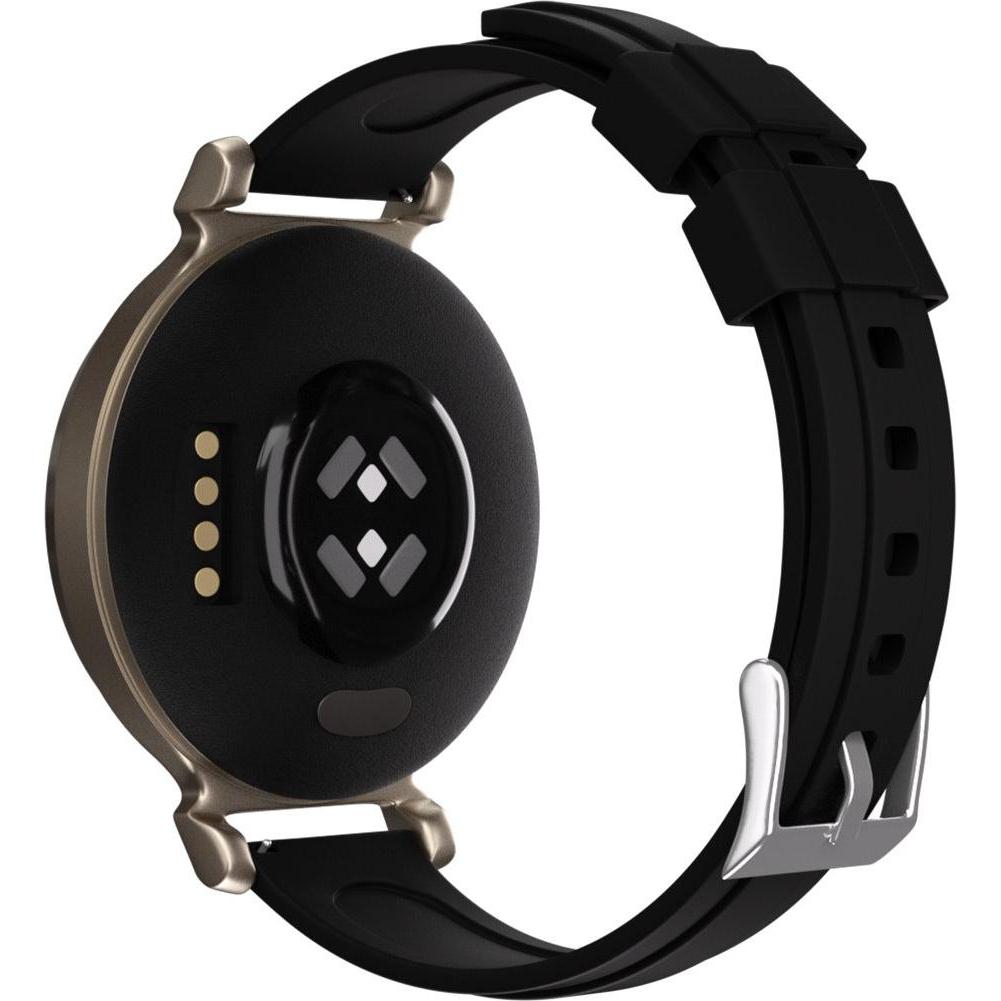 Strap-it Silikonarmband (Silikon, Lily), Uhrenarmband, Schwarz