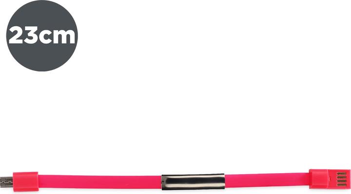 Image du produit Contact Cable Bracelet Micro Usb-Usc Sync and Charge (0.23 m, USB 2.0)