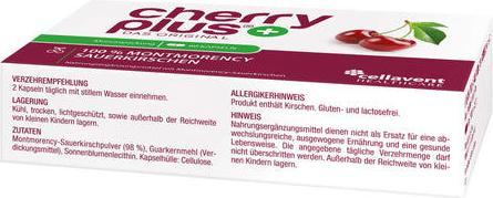 Nährwerte und Zutaten cherry plus Sauerkirsch Kapseln (60 Stück, Kapseln)