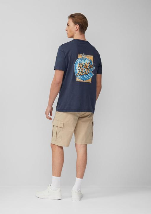 Produktbild S.Oliver T-Shirt Gewaschenes T-Shirt mit Front- und Rückenprint (S)