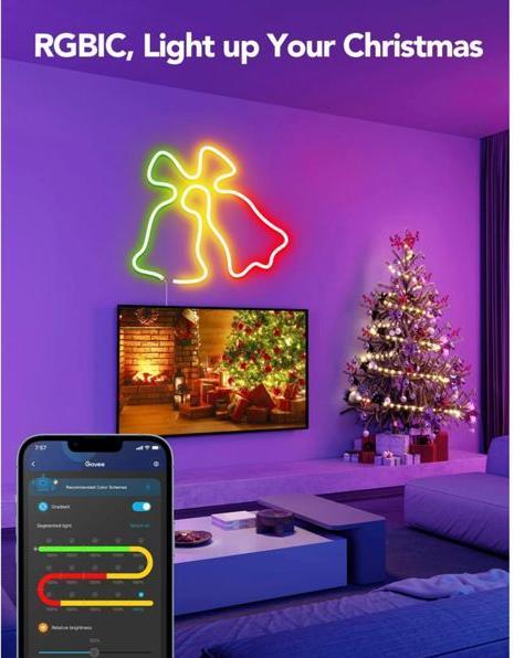 Actual product image Govee Mounting Brackets for Neon Rope Lights (20 pcs)