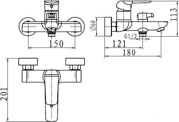 Actual product image Novaservis BATH MIXER NOBLESS TINA 38020/1.1