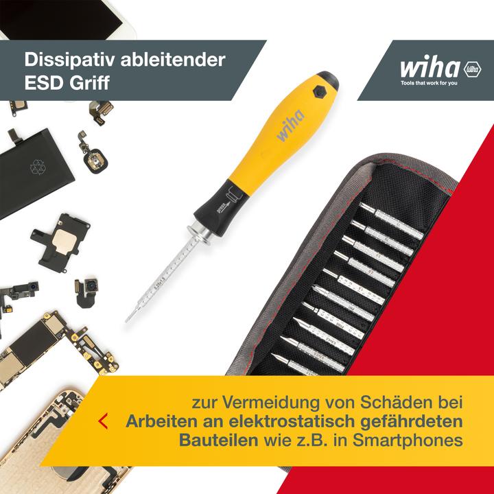 Produktbild Wiha Set SYSTEM 4 ESD (Innensechskant, Phillipps-Kreuzschlitz (PH), Schlitzschrauben, TX)