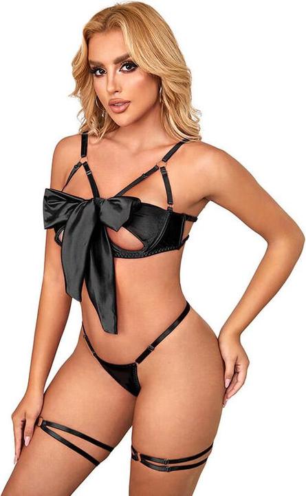 Produktbild Subblime - 955205 BH-SET MIT VERSTELLBARER SCHWARZER SCHLEIFE L/XL (L)