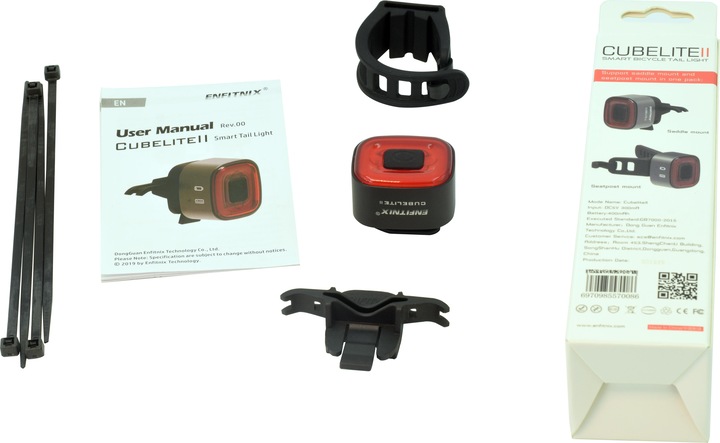 Actual product image Enfitnix Cubelite II Smart Tail Light (30 lm, 30 lm)