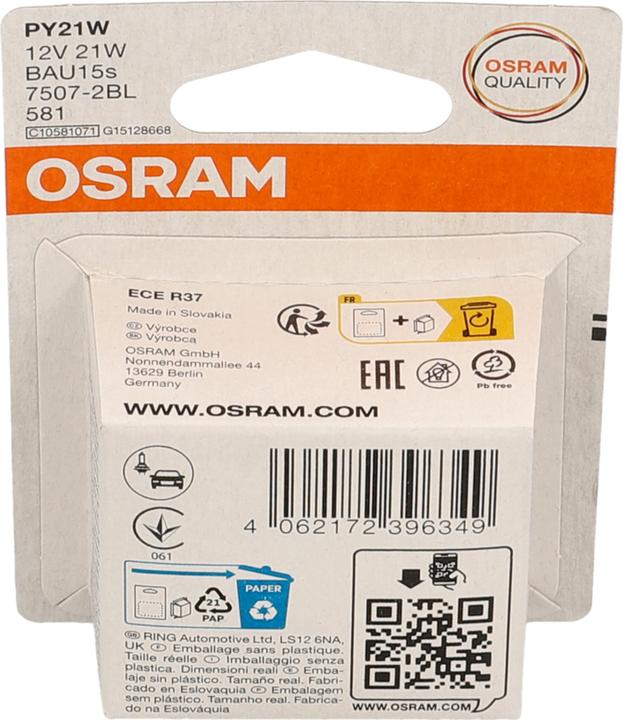 Image du produit Osram Ligne originale (PY21W)