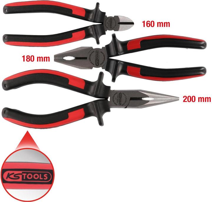 Image du produit KS Tools Jeu de pinces ERGOTORQUE