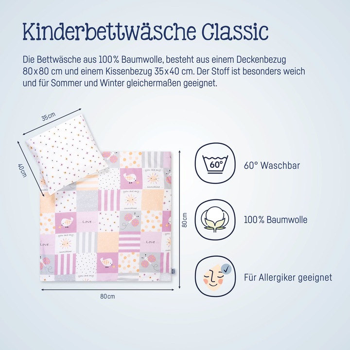 Produktbild Julius Zöllner Bettwäsche Patch Rose
