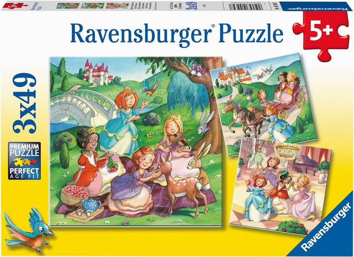 Actual product image Ravensburger Kinderpuzzle - Kleine Prinzessinnen - 3x49 Teile Puzzle für Kinder ab 5 Jahren (49 pieces)