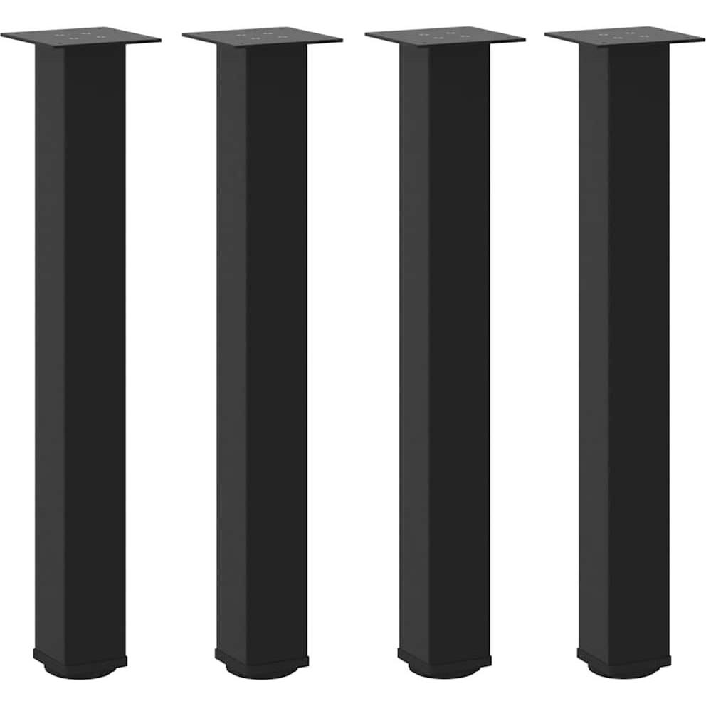 Thumbnail - VidaXL, Tischbeine + Tischgestell, Couchtischbeine 4 Stk. Schwarz 72-74 cm Stahl Tischbein