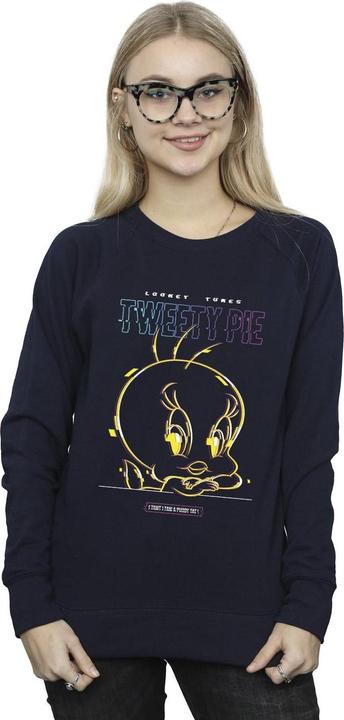 Actual product image Looney Tunes Womens/Ladies Tweety Glitch Sweatshirt (M)
