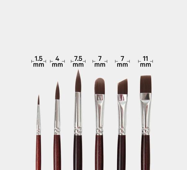 Produktbild I Am Creative Universal Pinselset – Künstler-Set (12 mm)