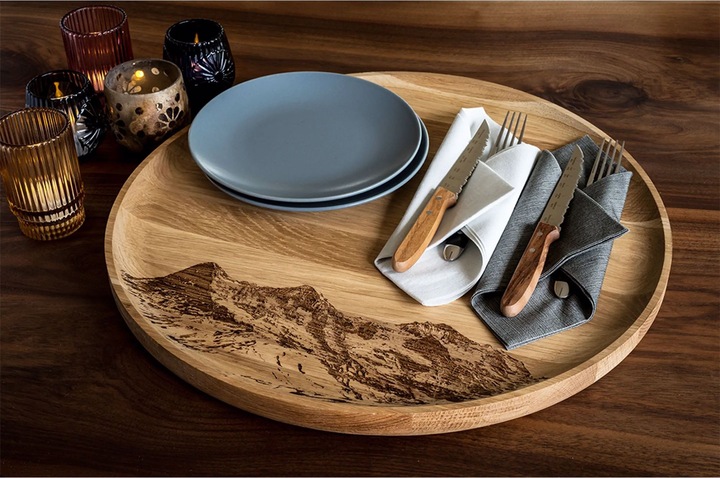 Produktbild Panorama Knife Holzbrett Eiger, Mönch, Jungfrau
