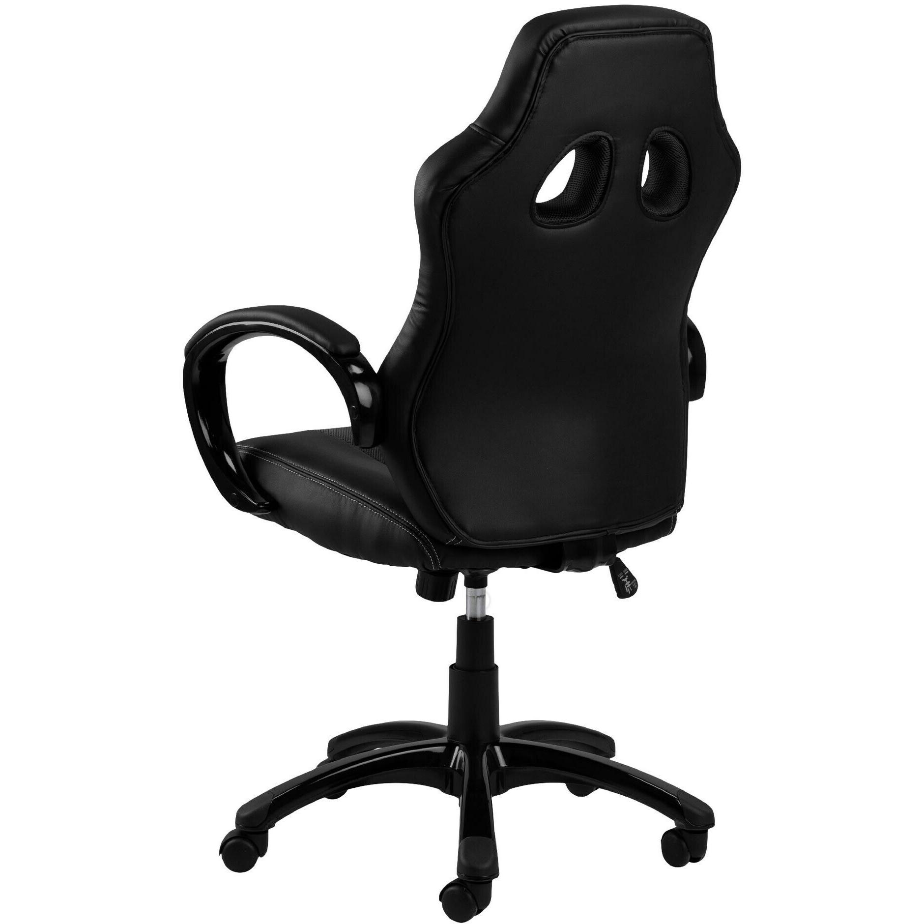 Ebuy24 Gamin Stuhl Race, Gaming Stuhl, Schwarz