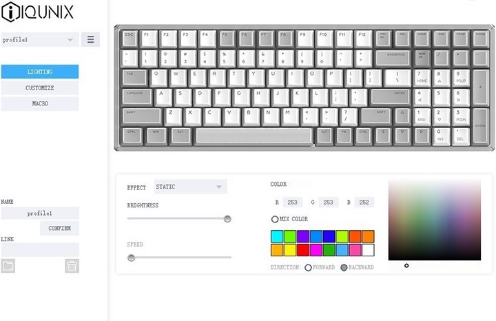 Produktbild Iqunix F96 Coral Wireless RGB (CH, Kabellos, Kabelgebunden)
